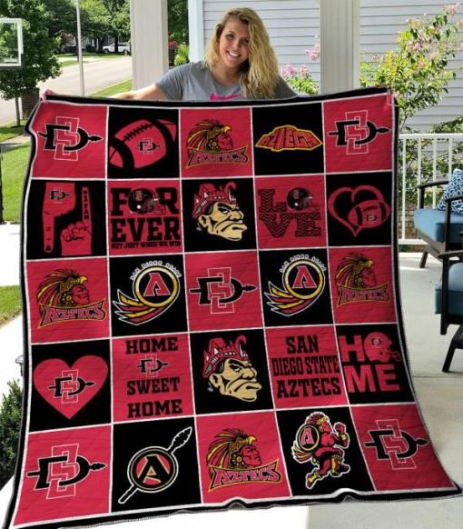 ncaa san diego state aztecs quilt fleece blanket v4 wfqf536 futrc