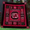 ncaa south carolina gamecocks garnet black quilt fleece blanket wfqf540 5mlqa