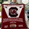 ncaa south carolina gamecocks garnet white est 1892 quilt fleece blanket wfqf542 xnmgq