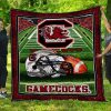 ncaa south carolina gamecocks green stadium quilt fleece blanket wfqf543 s8dgf