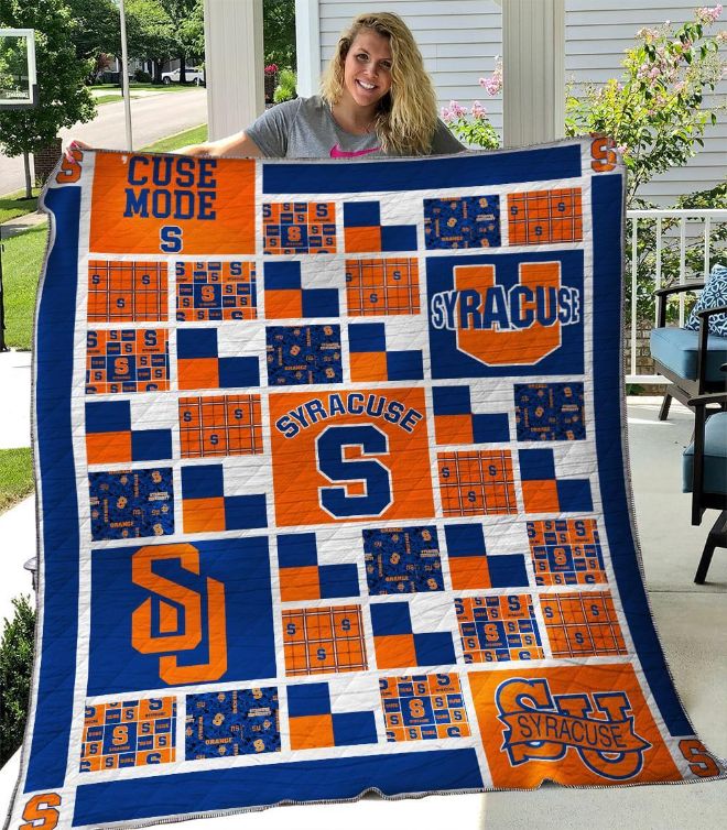 ncaa syracuse orange 2023 version quilt fleece blanket wfqf553 ys6nk