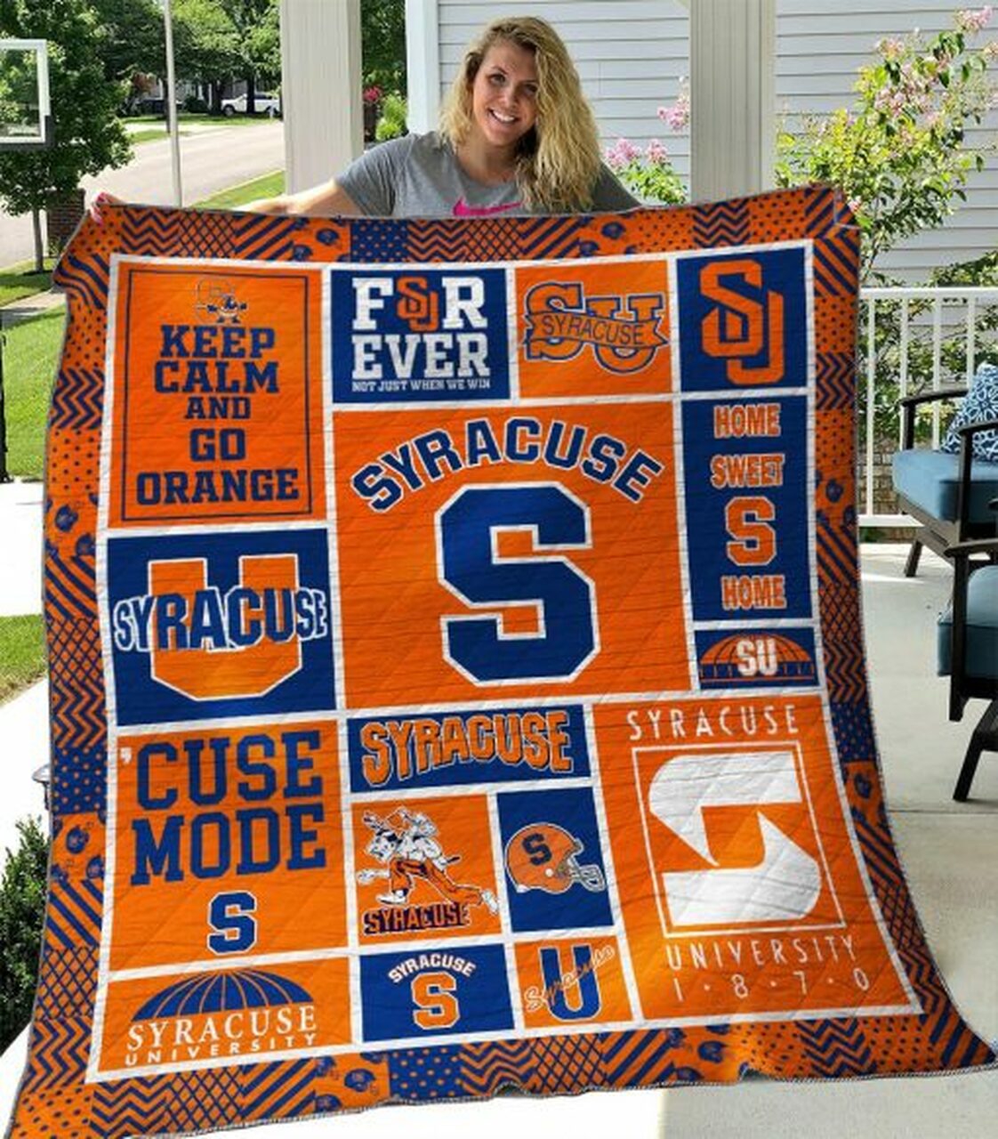 ncaa syracuse orange quilt fleece blanket v5 wfqf558 pxpht