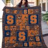 ncaa syracuse orange quilt fleece blanket v7 wfqf560 59t8w