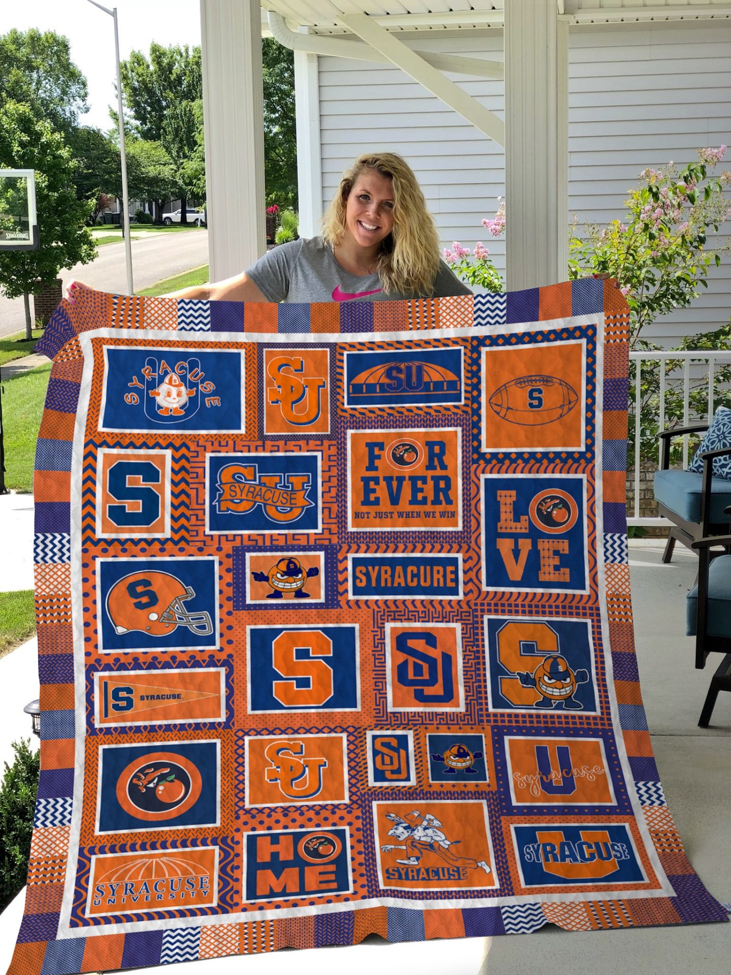 ncaa syracuse orange quilt fleece blanket v8 wfqf561 qhyrx