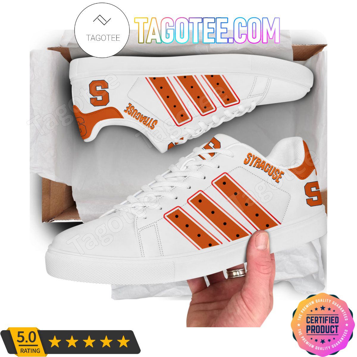 ncaa syracuse orange white stan smith shoes iinks