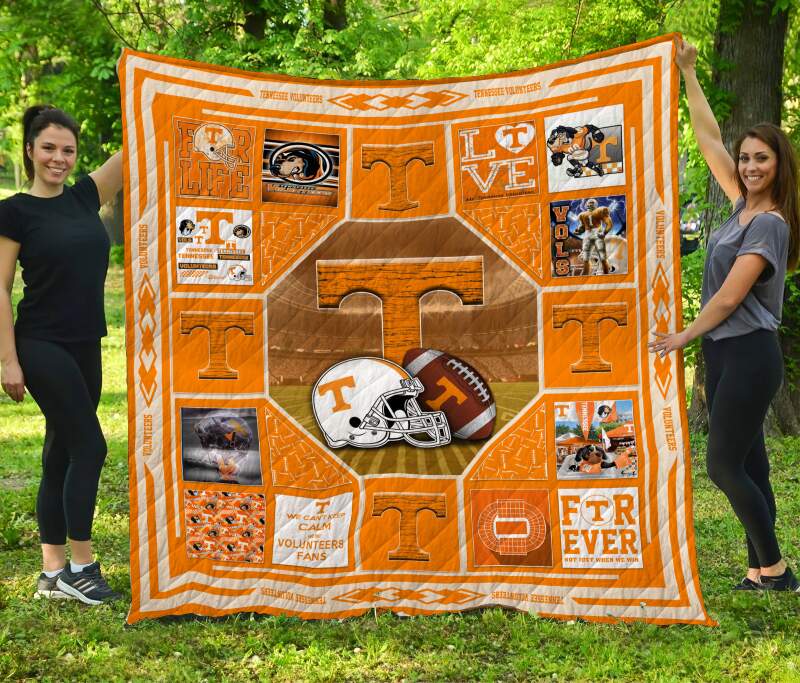 ncaa tennessee volunteers orange quilt fleece blanket wfqf567 bvhla