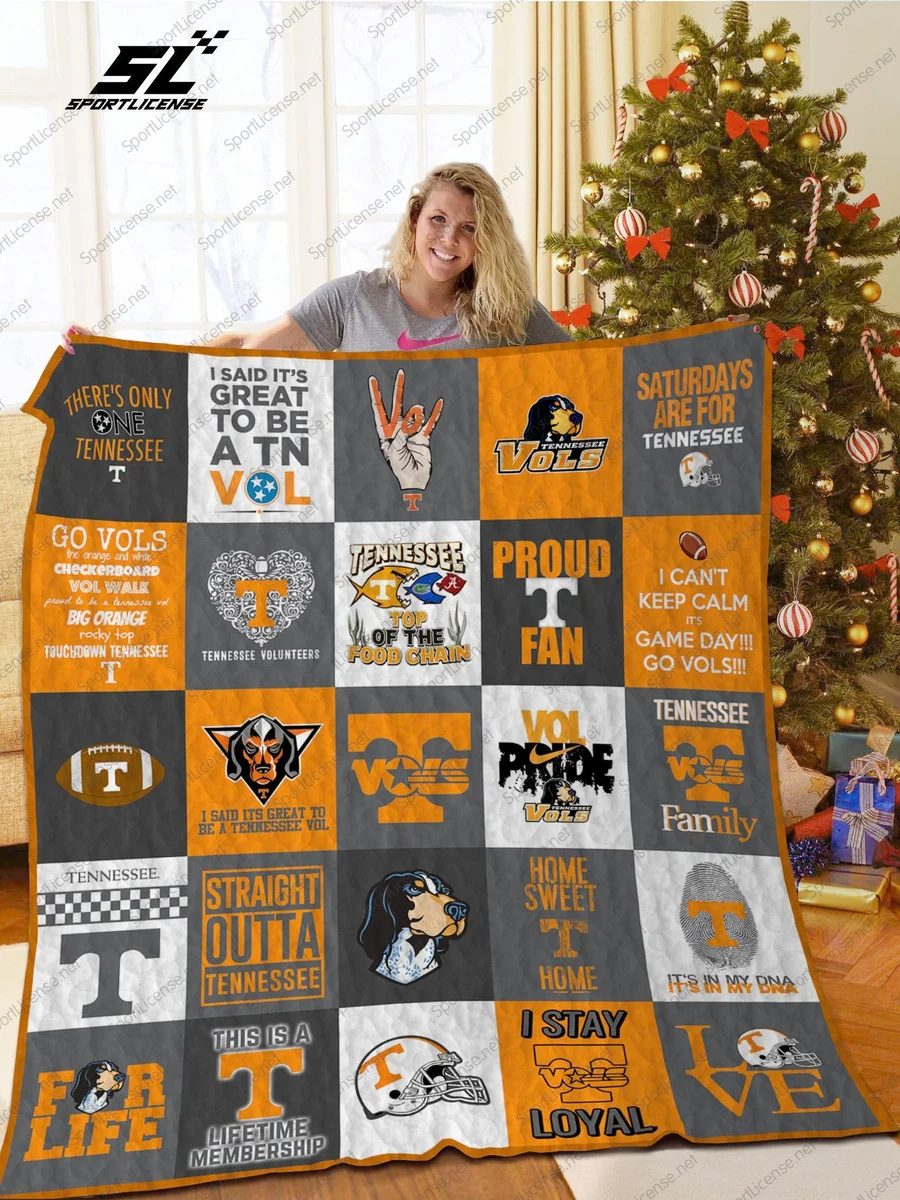 ncaa tennessee volunteers quilt fleece blanket wfqf572 0xcbj