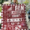 ncaa texas aampm aggies maroon white quilt fleece blanket v10 wfqf573 3ugpg