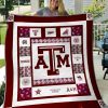 ncaa texas aampm aggies maroon white quilt fleece blanket v2 wfqf574 thkta