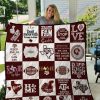 ncaa texas aampm aggies maroon white quilt fleece blanket v3 wfqf575 r1rqc