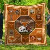 ncaa texas longhorns orange quilt fleece blanket v2 wfqf585 utemc