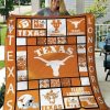 ncaa texas longhorns orange white quilt fleece blanket v2 wfqf588 zider