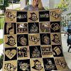 ncaa ucf knights gold black quilt fleece blanket v2 wfqf601 62kqs