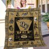 ncaa ucf knights name personalized gold black quilt fleece blanket wfqf609 5prbv