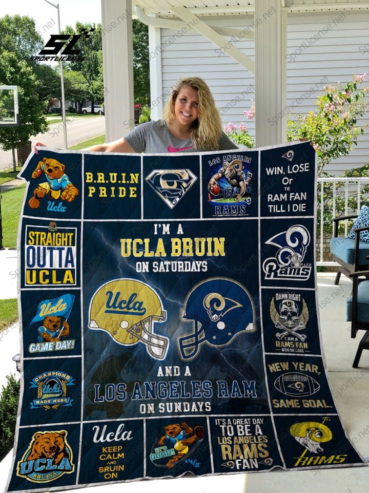 ncaa ucla bruins navy blue quilt fleece blanket wfqf618 pviqt