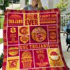 ncaa usc trojans cardinal gold quilt fleece blanket v5 wfqf623 mnizo