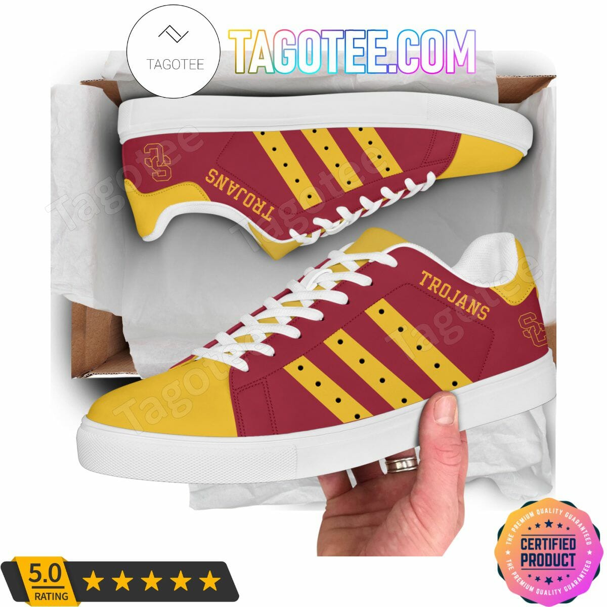 ncaa usc trojans cardinal gold stan smith shoes pw1me