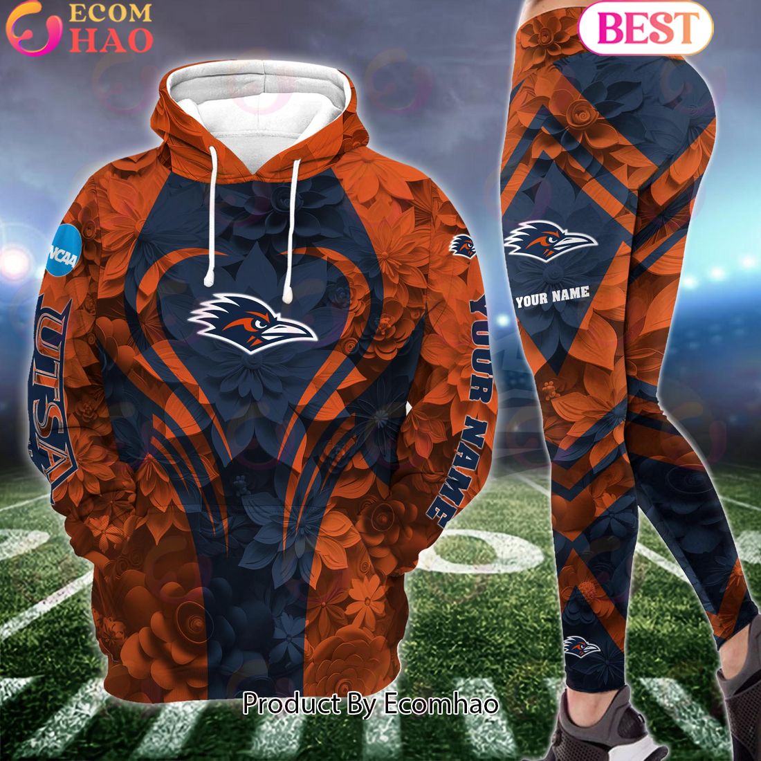 ncaa utsa roadrunners hoodie and leggings custom your name football team clothings gift for football lovers 1 uvdcn