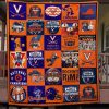 ncaa virginia cavaliers orange blue quilt fleece blanket v2 wfqf640 glrcc