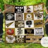 ncaa wake forest demon deacons quilt fleece blanket v5 wfqf656 mogym