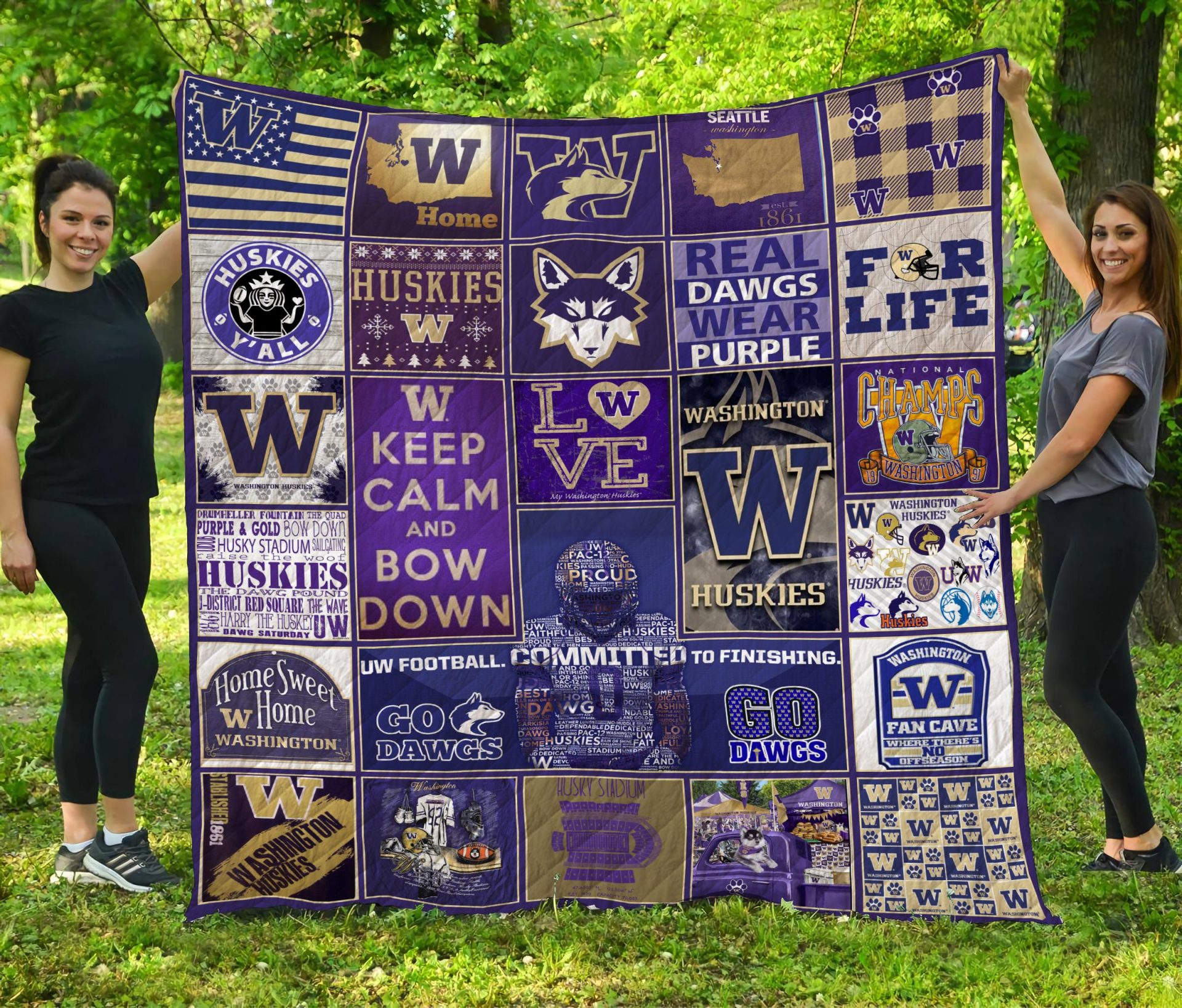 ncaa washington huskies limited quilt fleece blanket wfqf659 8we8c