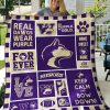 ncaa washington huskies purple gold quilt fleece blanket v4 wfqf662 j8vtg