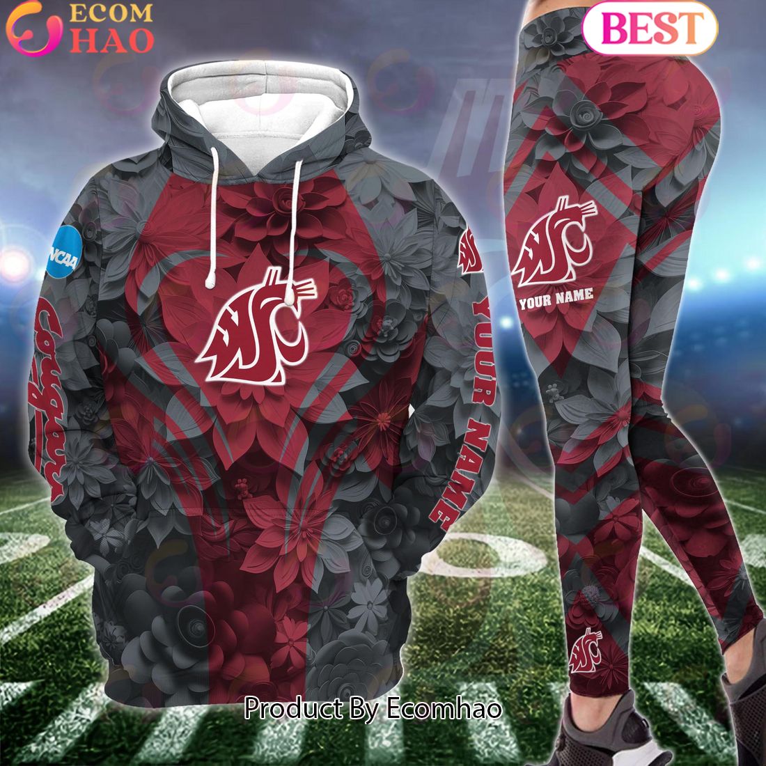 ncaa washington state cougars hoodie and leggings custom your name football team clothings gift for football lovers 1 LyAOa