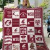 ncaa washington state cougars keep calm and cougars on quilt fleece blanket v3 wfqf668 z1arb