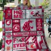 ncaa washington state cougars keep calm and cougars on quilt fleece blanket wfqf670 lyjyr