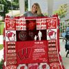 ncaa wisconsin badgers quilt fleece blanket v5 wfqf691 07mfh