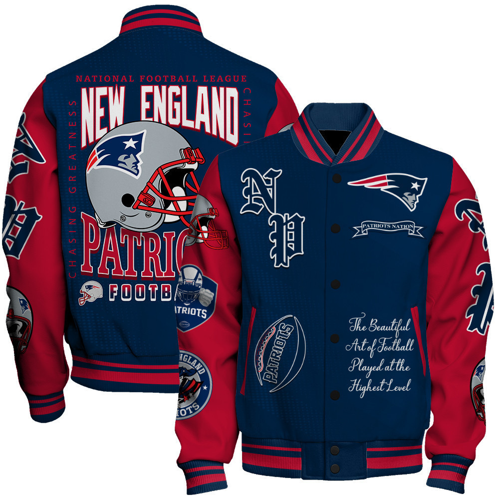 new england patriots nfl 2024 american football conference unisex baseball varsity jacket baseball jacket all over print v3 0ievq