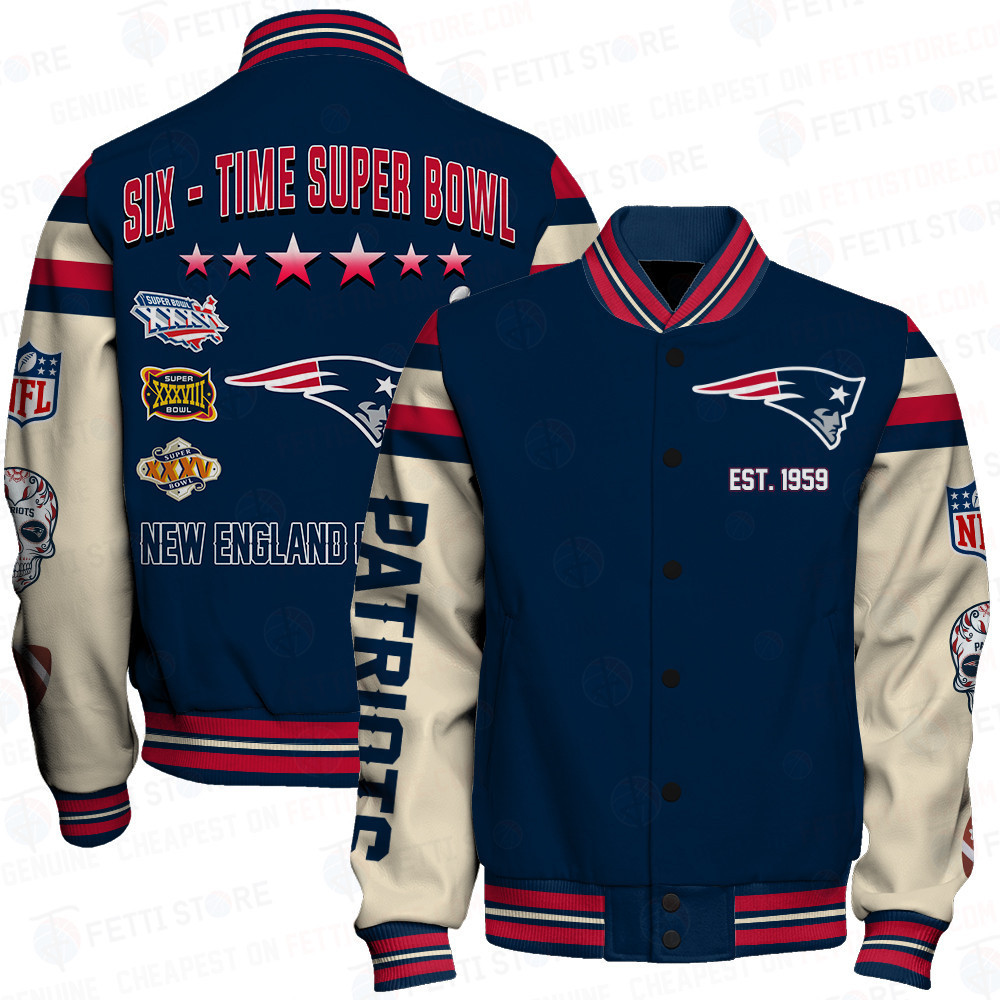 new england patriots nfl champions print baseball varsity jacket baseball jacket all over print sfat v2 mfwkr