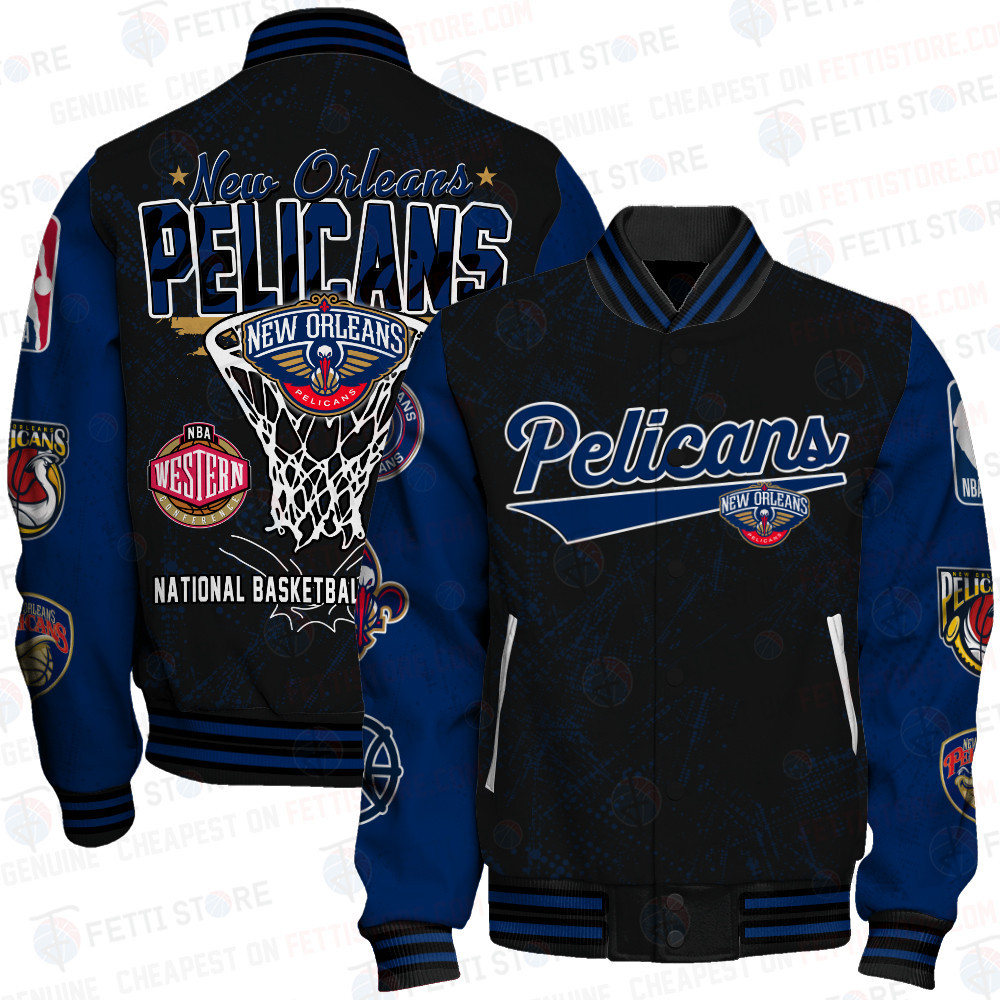 new orleans pelicans nba baseball varsity jacket baseball jacket all over print sfat v20 36cw6