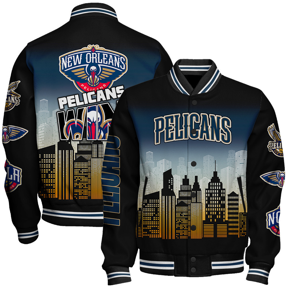 new orleans pelicans nba baseball varsity jacket baseball jacket all over print stm v16 uistq