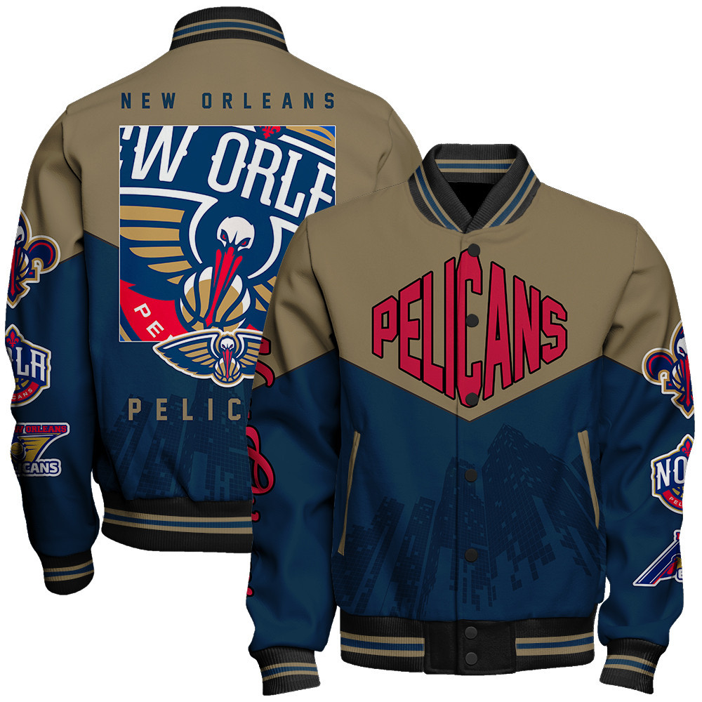 new orleans pelicans nba baseball varsity jacket baseball jacket all over print stm v17 1rece