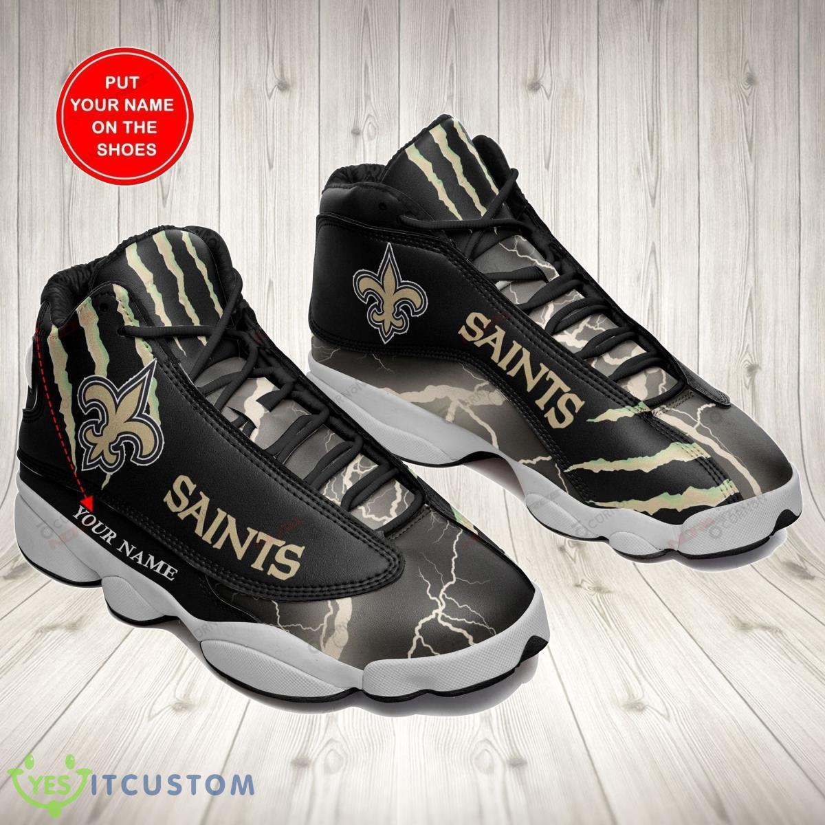 new orleans saints football team air jordan 13 custom name sneakers best gift for fans shoes