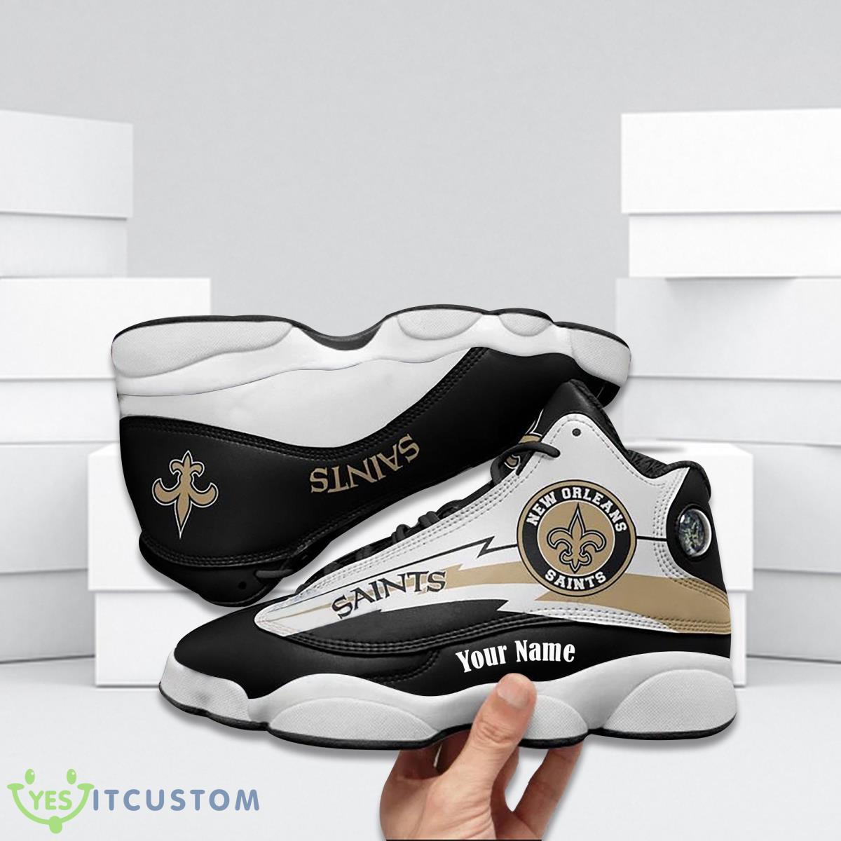 new orleans saints football team custom name air jordan 13 running shoes best gift for real fans