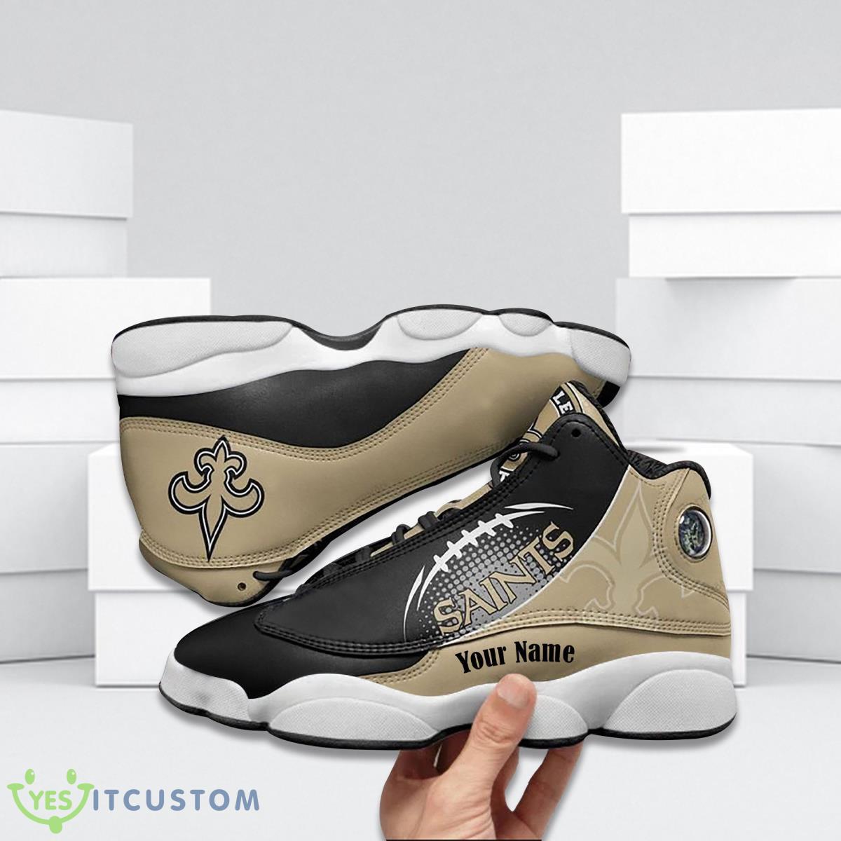 new orleans saints football team custom name air jordan 13 running shoes great gift for fans