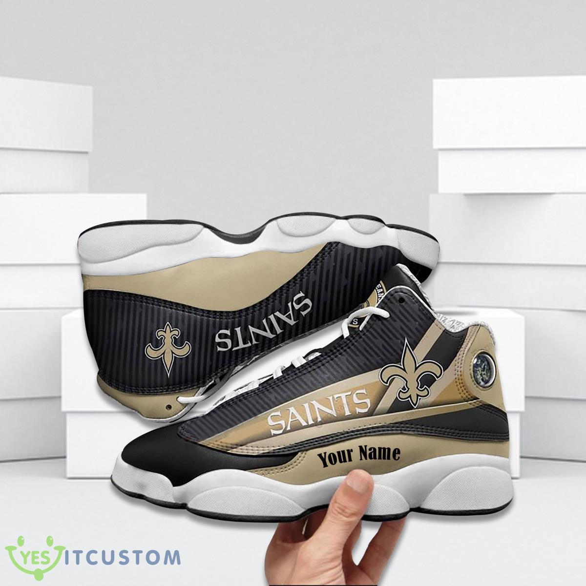 new orleans saints football team custom name air jordan 13 running shoes impressive gift for fans