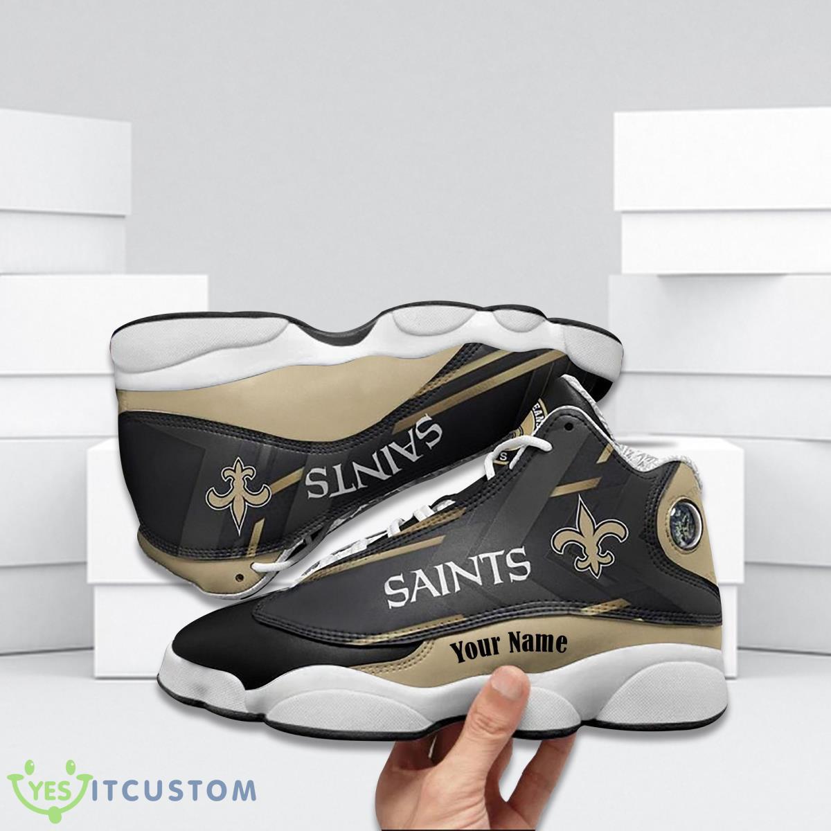 new orleans saints football team custom name air jordan 13 running shoes style gift for fans