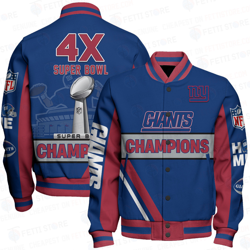 new york giants 4x super bowl champions design baseball varsity jacket baseball jacket all over print yaqrp