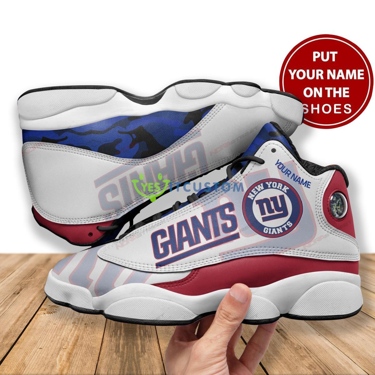 new york giants football team best custom name air jordan 13 shoes