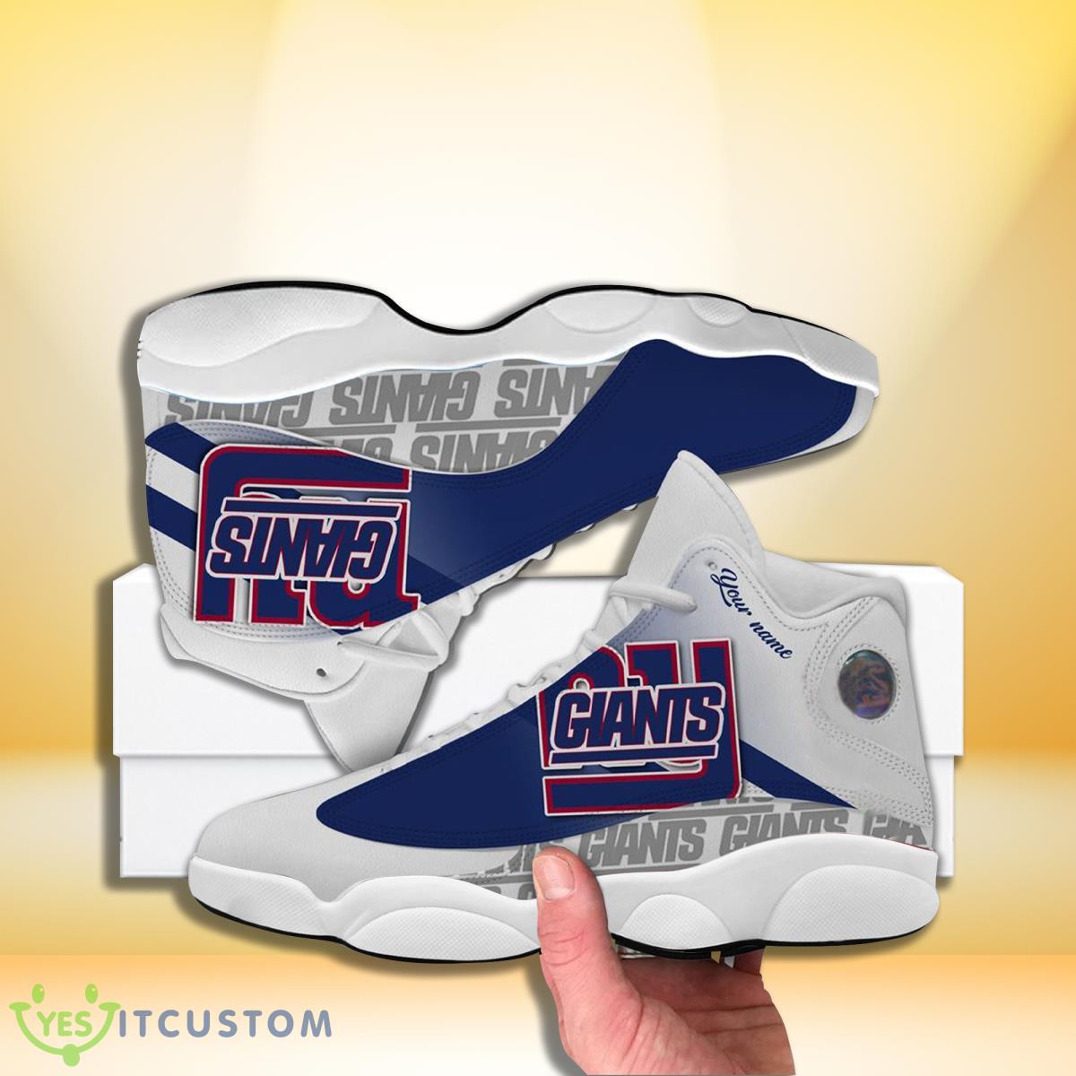 new york giants football team custom name air jordan 13 sneakers best gift for men women fans