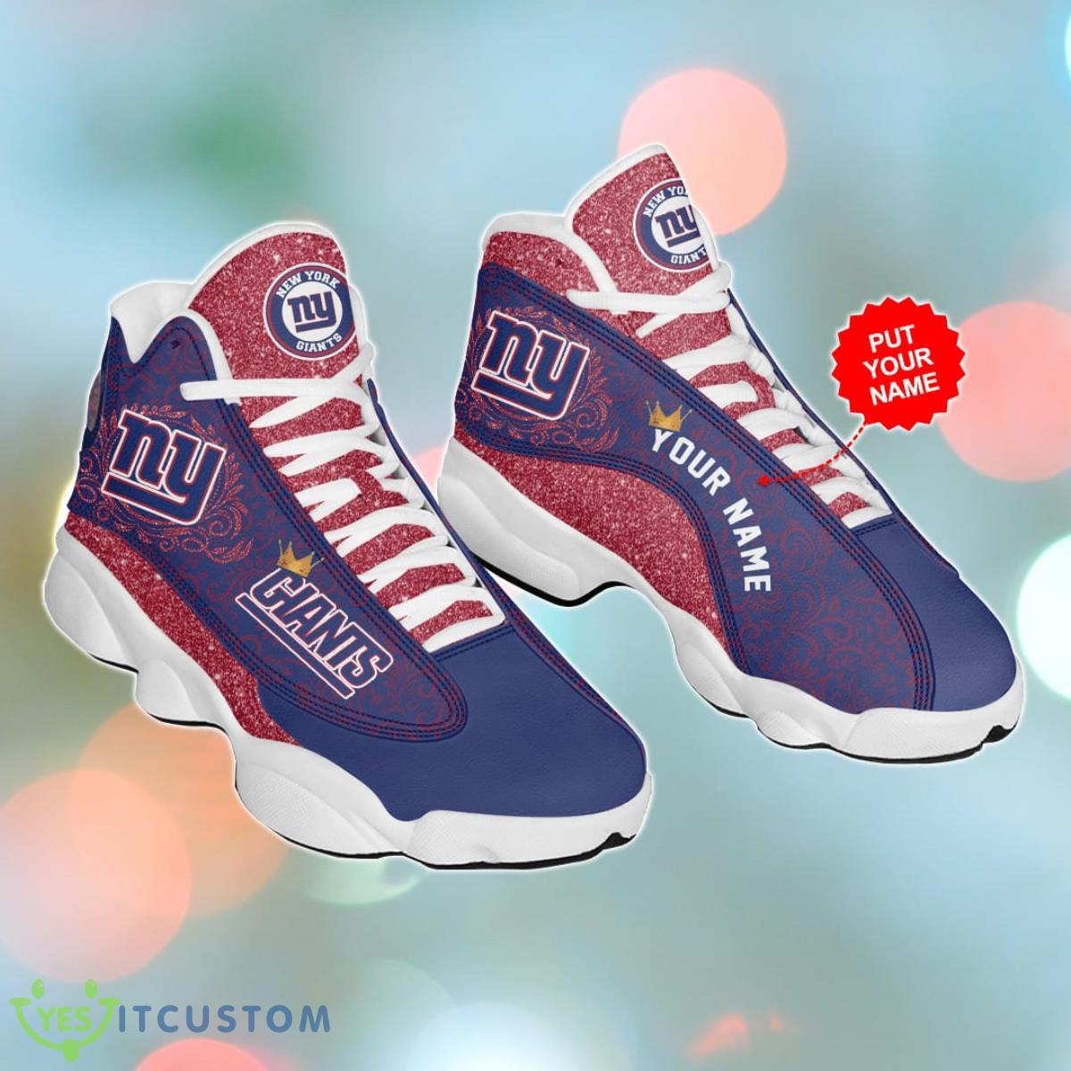 new york giants jordan 13 sneakers custom name unique gift for men and women