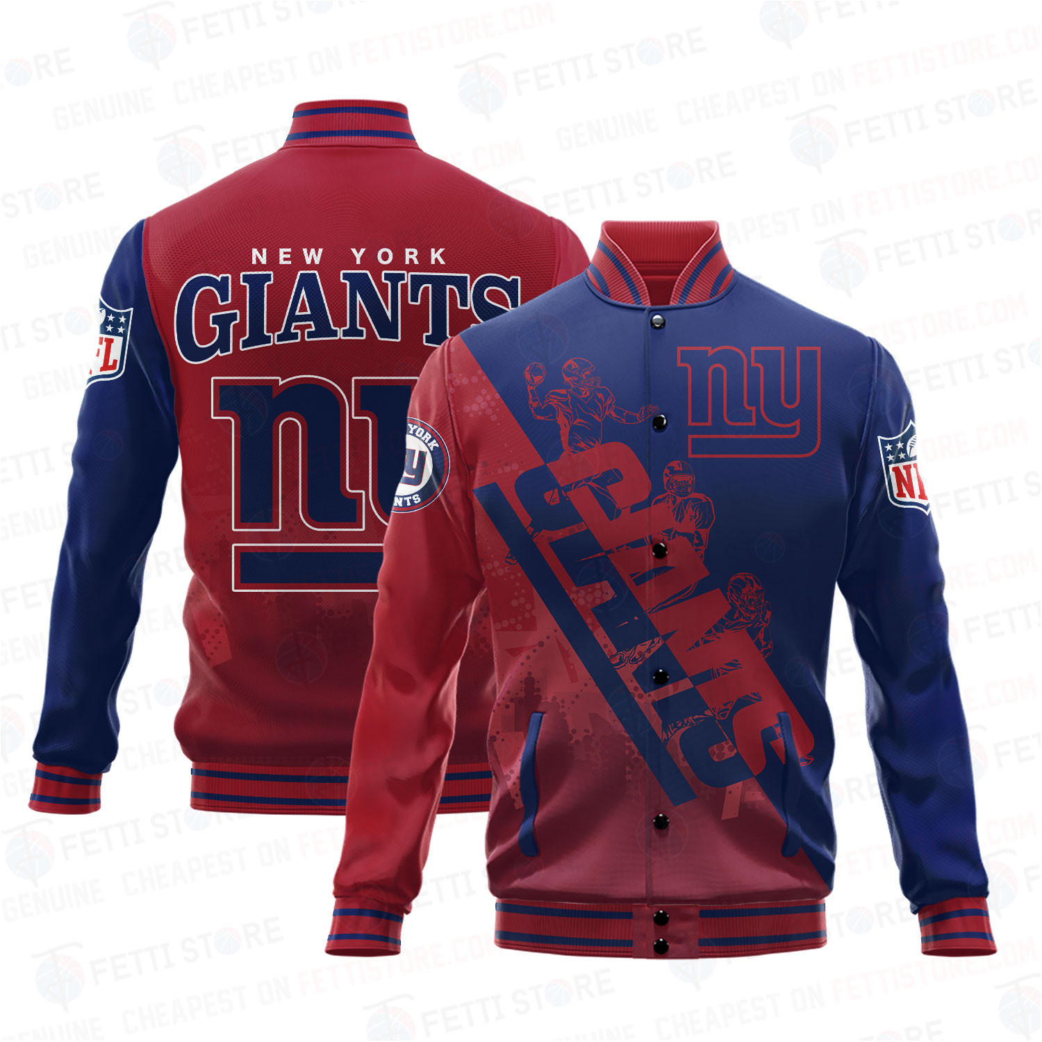 new york giants nfl baseball varsity jacket baseball jacket all over print shdl bqmxt