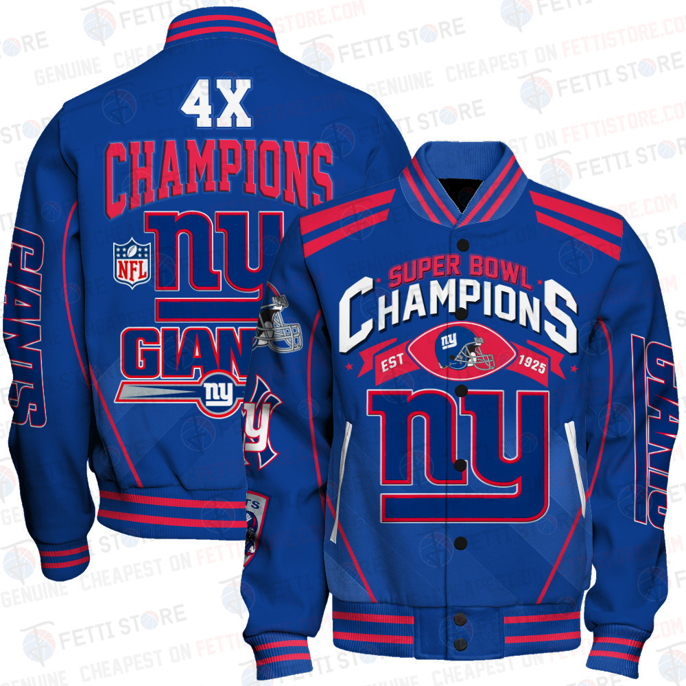 new york giants nfl champions baseball varsity jacket baseball jacket all over print qvfyj