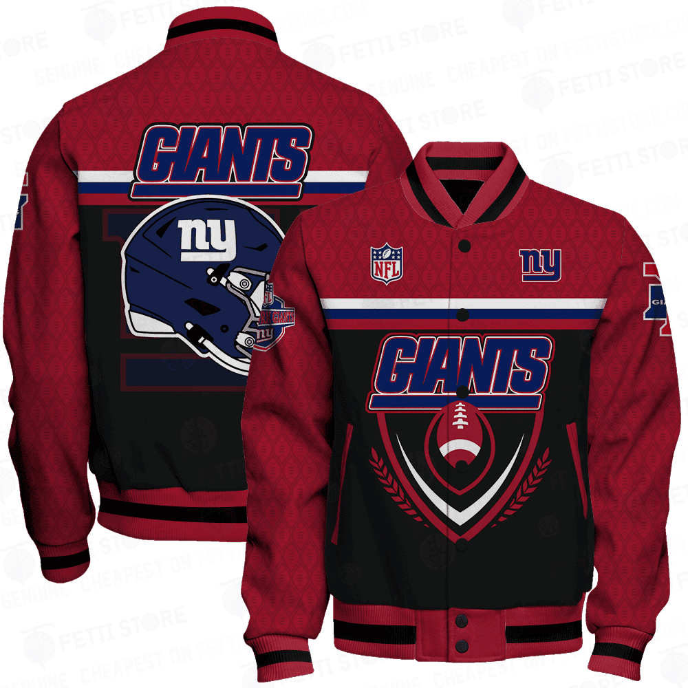 new york giants traditional football pattern baseball varsity jacket baseball jacket all over print 4vz5j