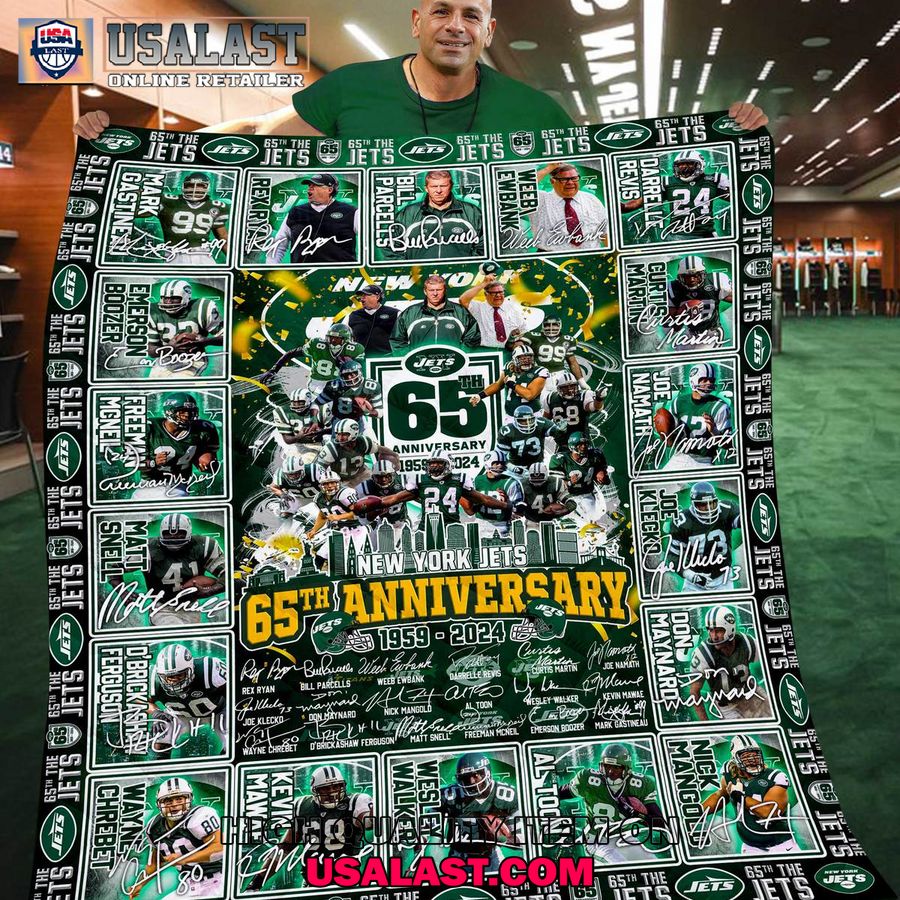 new york jets 65th anniversary 1959 2024 special quilt blanket 1 bmTKW