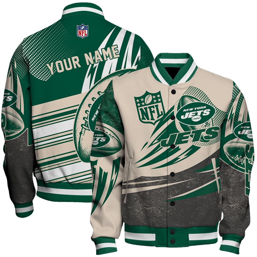 new york jets aop varsity jacket baseball jacket all over print wf v10 5b4nd