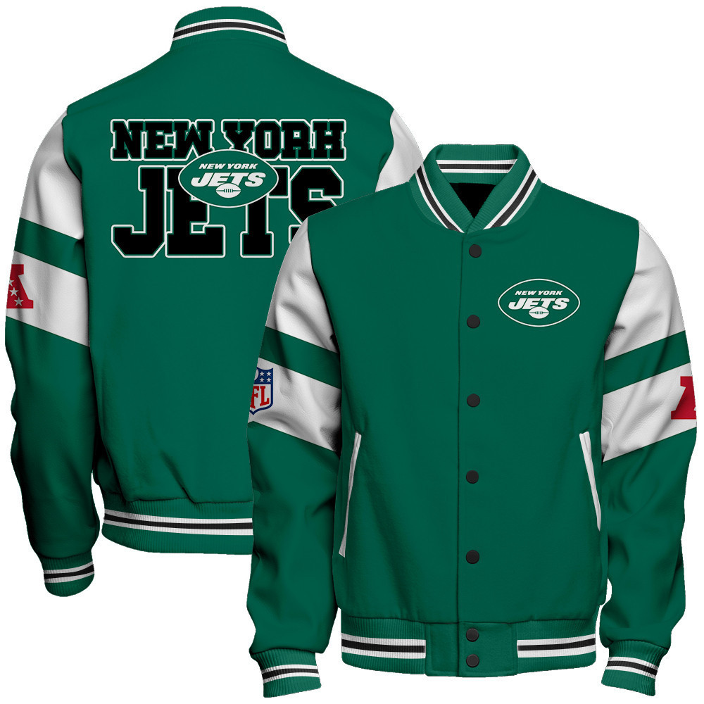 new york jets nfl 2024 american football conference unisex baseball varsity jacket baseball jacket all over print v11 ajsvm